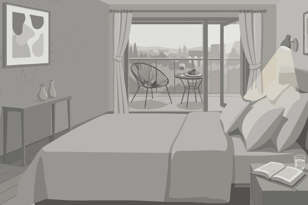 Three-Bedroom Presidential Suite with Balcony